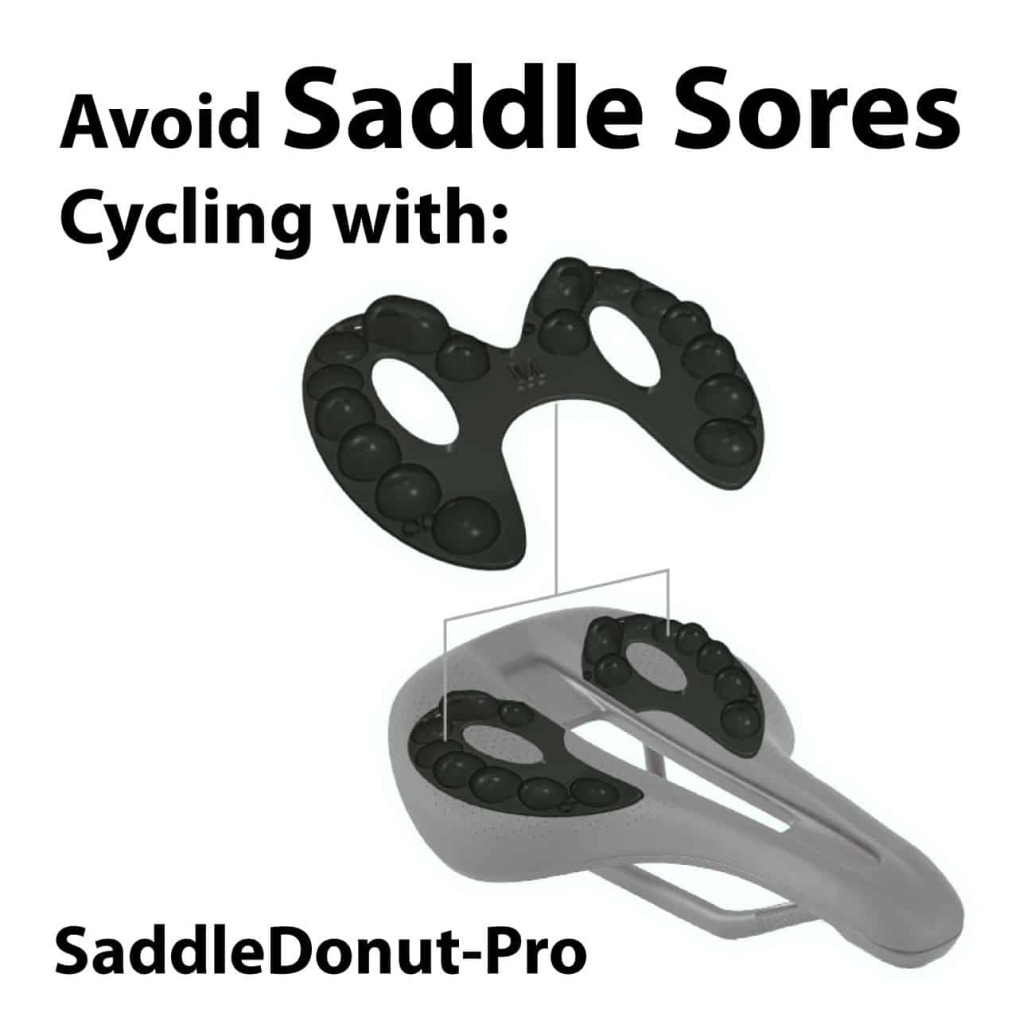 Avoid saddle sores cyclign with SaddleDonut-Pro