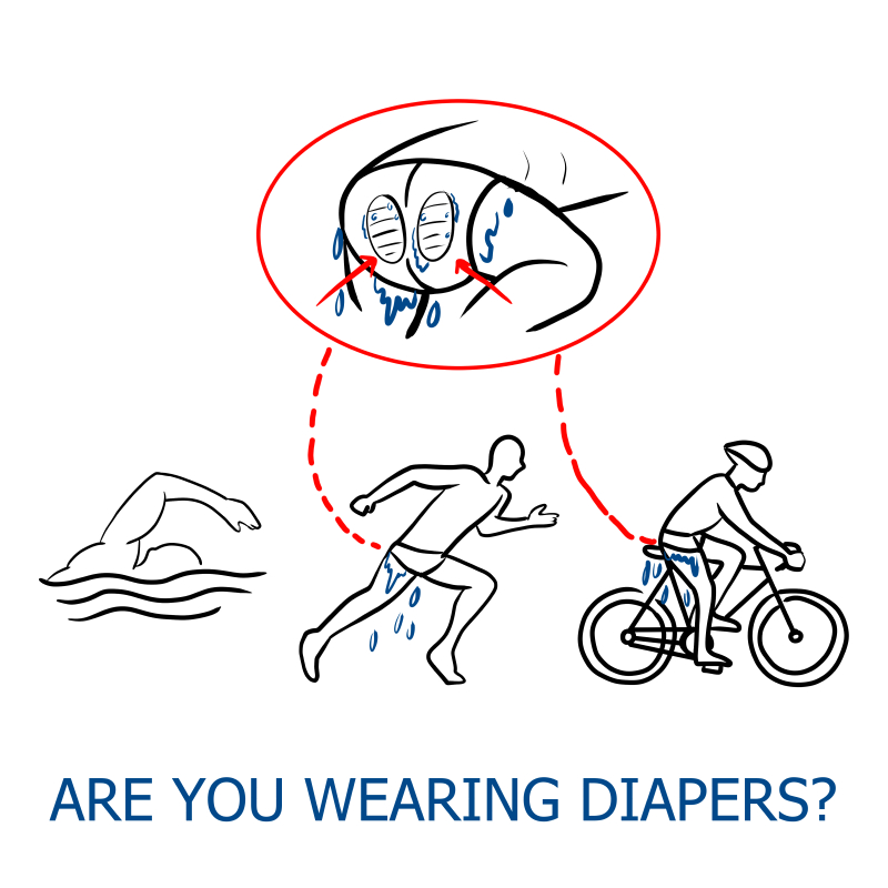 are you wearing diapers while triathlon